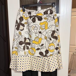 JG HOOK Vintage Preppy Bold Print A-Line Cotton Skirt 4